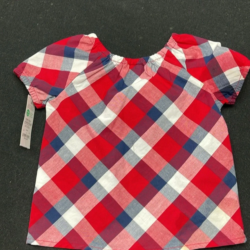 Carter’s child of mine red, white and blue size 2T top. New!